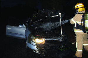 Car found alight in Kerang