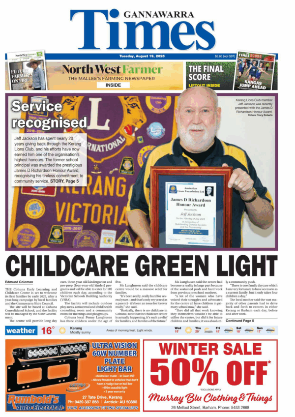 Gannawarra Times – August 19th 2025