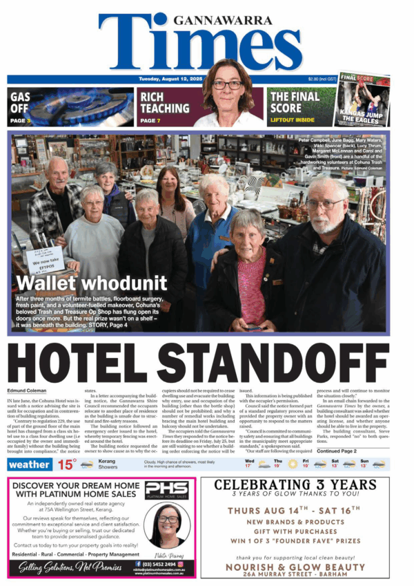 Gannawarra Times – August 12th 2025