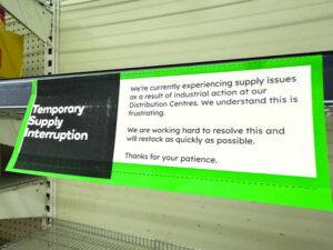 Shelves in stock despite supply shock