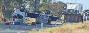 Collision blocked highway