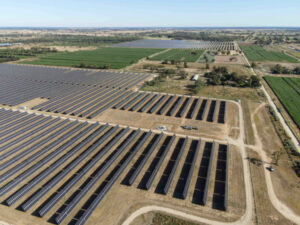 Solar farm fire