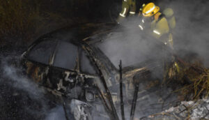 Morning car fire: search for driver