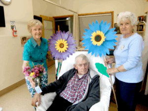Fresh flowers for residents