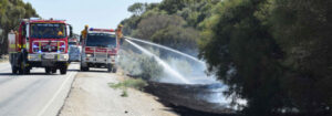 Roadside fires investigated