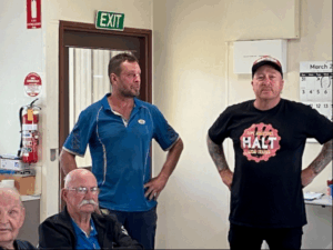 Mental health advocate visits Men’s Shed