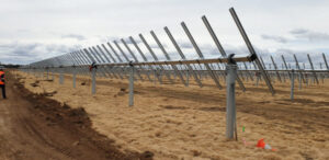 Solar farm tracking well