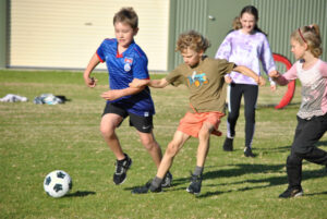 Soccer fun draws crowd