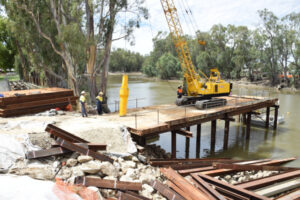 Temporary bridge soon