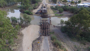 Crews remove bridge