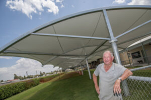Shelter at Turf Club all set