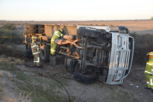 Driver survives collision