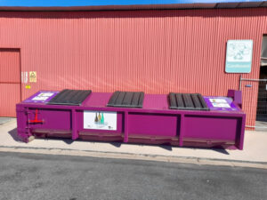 Skip bins for glass materials in Gannawarra