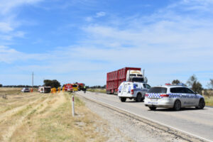 Truck and car collide on Loddon Valley Highway