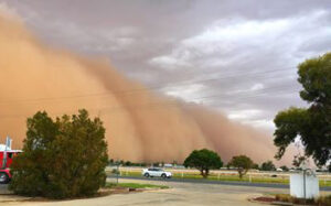A lot of dust, but little rain…