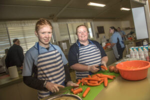 Students cook up relief