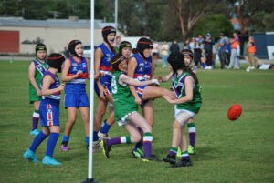 Girls vie for league’s inaugural flag