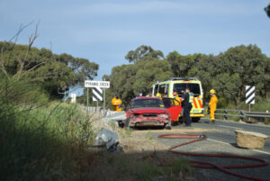 Woman flown to hospital after Pyramid Creek bridge crash
