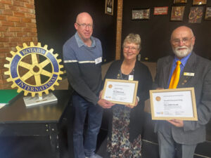 Husband and wife Rotarians honoured
