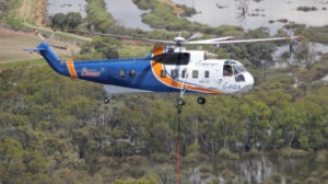 Kerang levee bank receives help from above