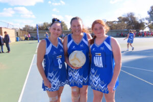Grandma, mum, daughter on court