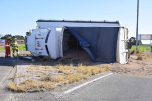 Rollover blocks highway