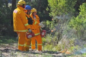 Increased smoke as planned burning takes place