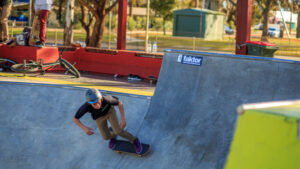 Power boost at skate park