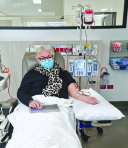 Vicky back and racing thanks to blood donors