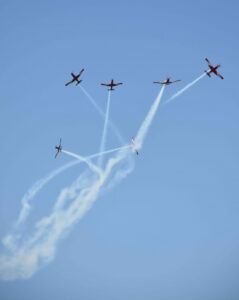 Aerobatics for anniversary