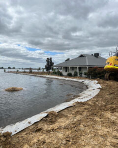 Homes turned into islands