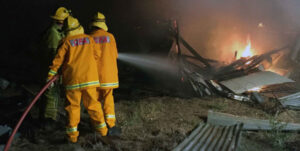 Farm shed destroyed