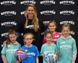 Former Diamond puts spark into netball youngsters