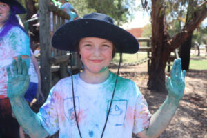 Rainbow of fun with colour run at Leitchville