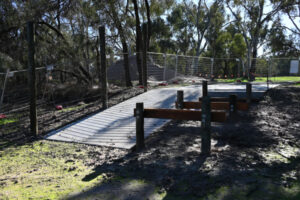 Quamby weir shaping up