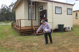 Volunteers get hands dirty to give Historical Society grounds a lift