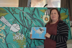 Natural feel for art mural