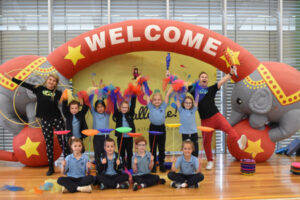 2022 in Review – June – Students learn how to join a circus troupe