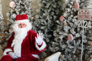 Santa spreads Christmas cheer