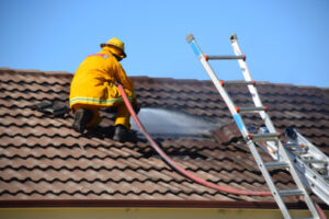 Arson suspected in public housing blaze