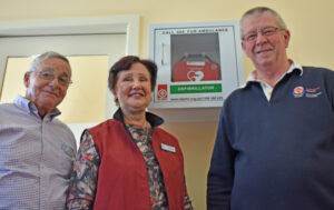 Memorial Hall defibrillator donated
