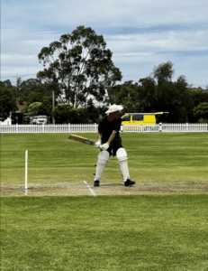 Cricket finally under way