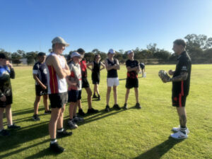 Handy tips at cricket training