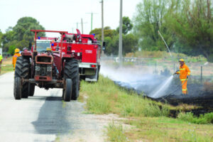 Tractor sparks