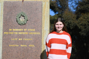 Kerang student Lucy embodies Anzac spirit