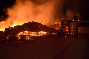 Farm house destroyed