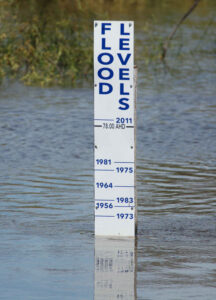 Minor flood downstream