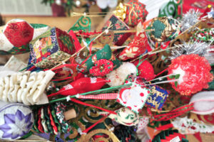 Filling Christmas hampers