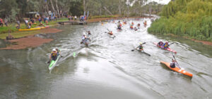 Xterminator dominator in canoe race