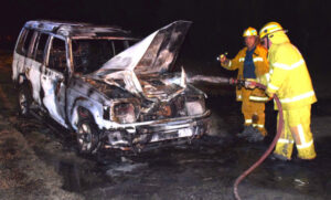 Stolen car gutted
